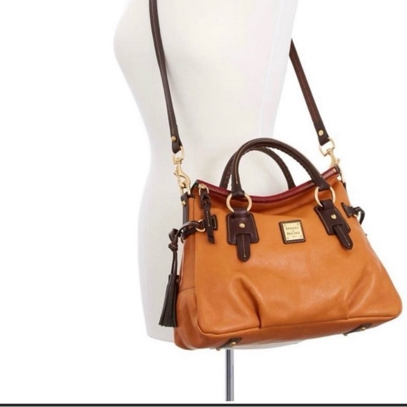 Dooney & Bourke Natural Florentine Small Stanwich Satchel - Picture 2 of 14